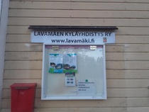 Kylätalon uusi ilmoitustaulu 4.5.2017